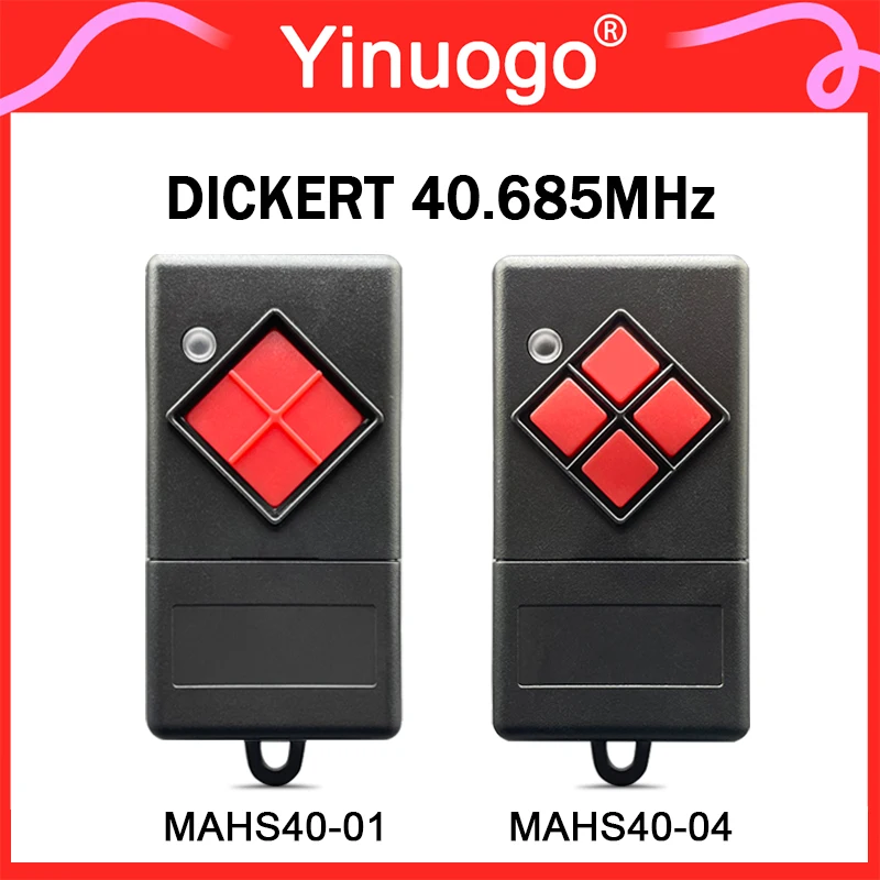 

For 40.685MHz DICKERT MAHS40-01 MAHS40-04 Gate Remote Control Garage Door Opener Fixed Code Hand Transmitter