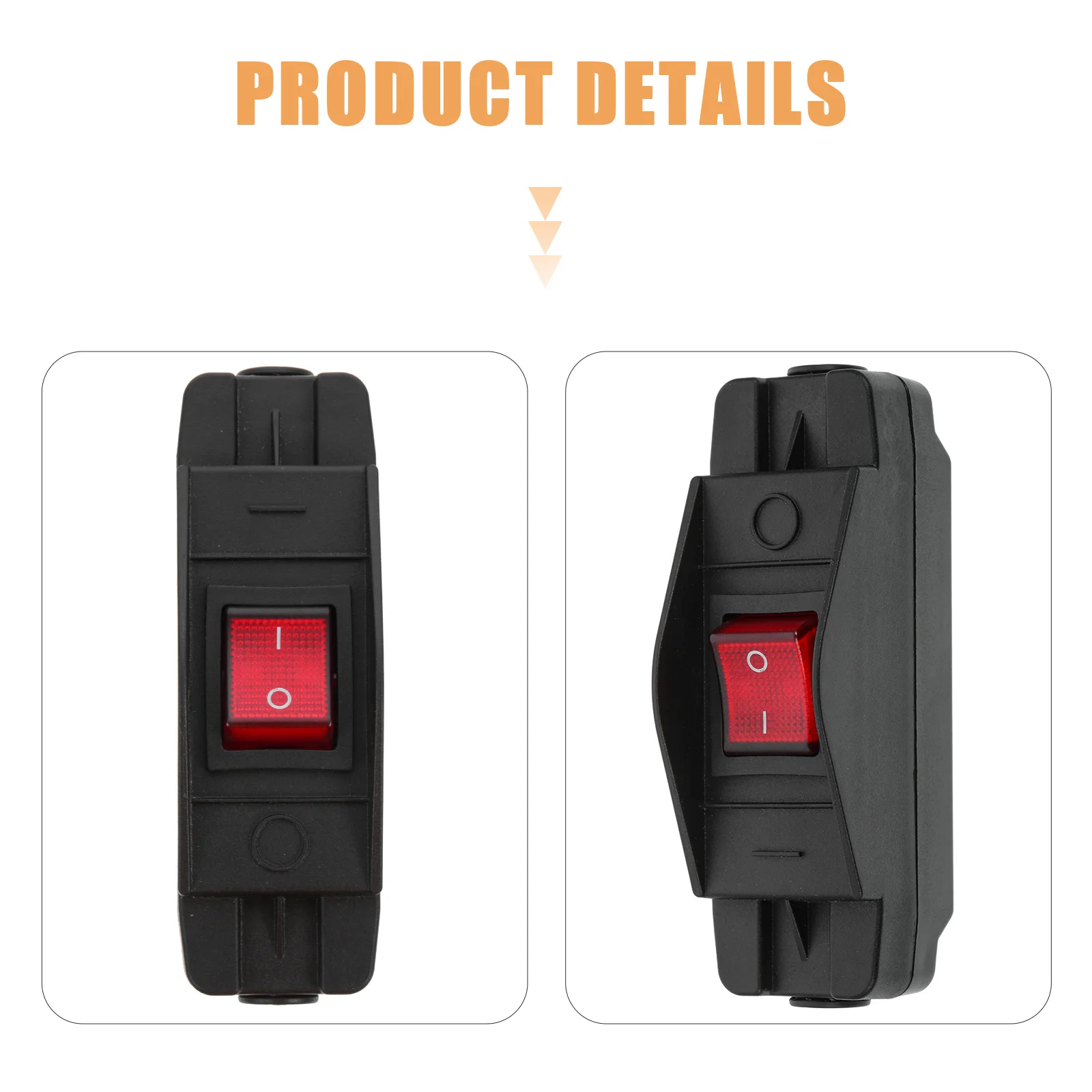 

Waterproof Switch For Lamp Repair Kit Inline On/Off Rocker Electrical Light Control For Desk Floor Wall Lamps Extension Cord