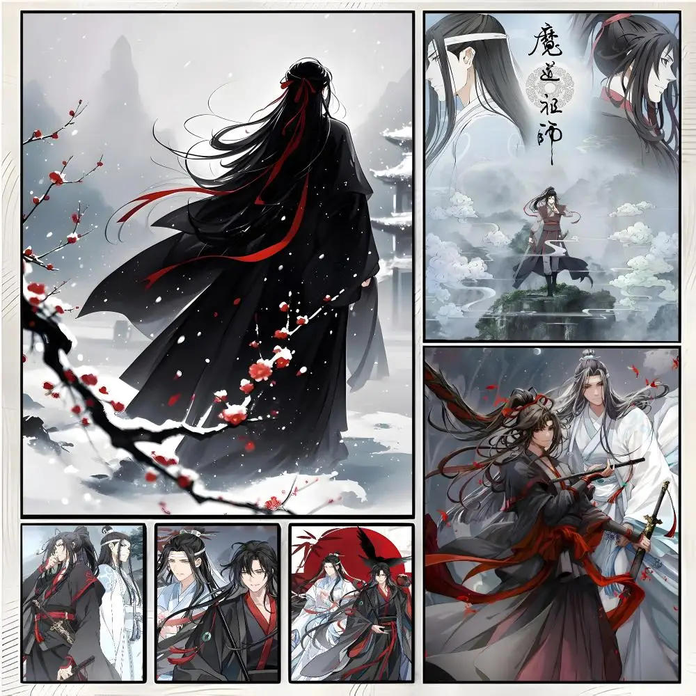 Mo Dao Zu Shi Fantasy Xianxia Painting Calligraphy Wall Art Mural Living Room Canvas Decor Gifts