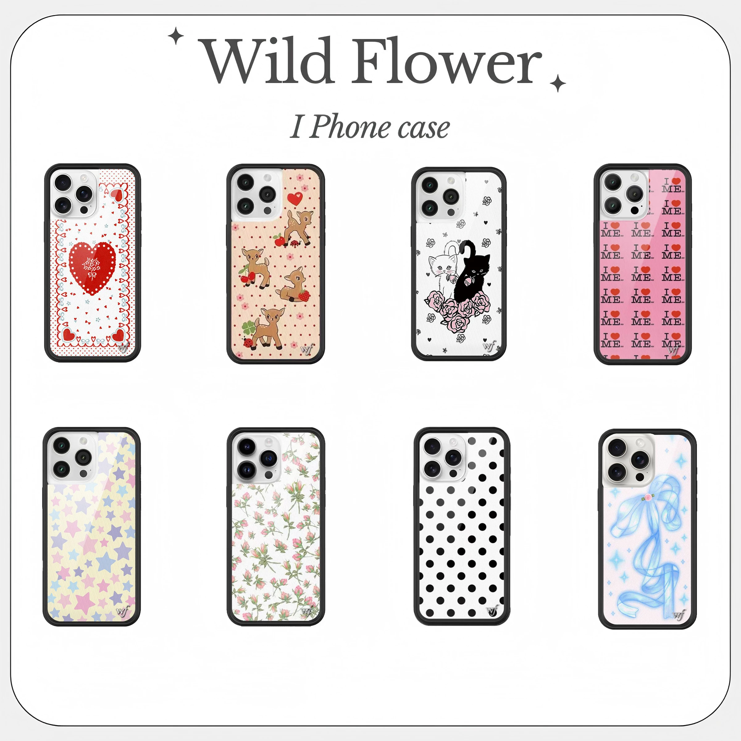 

New Wildflower Dollhouse Cute wallpaper Phone Case for iPhone 16 15 14 13 12 Pro Max Plus Fashion Girls Cabin shockproof Cover