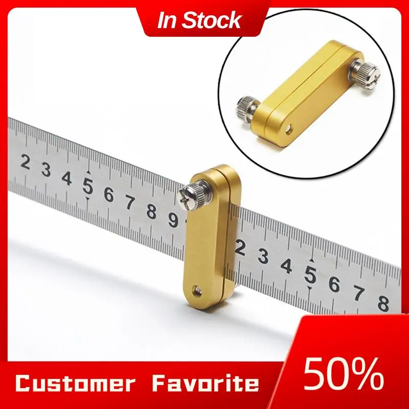 Top Sale Woodworking Ruler Ruler Locator Steel Ruler Positioning Block Scribe Locator Ruler Scribe Mortise Scribe Scribe Tool