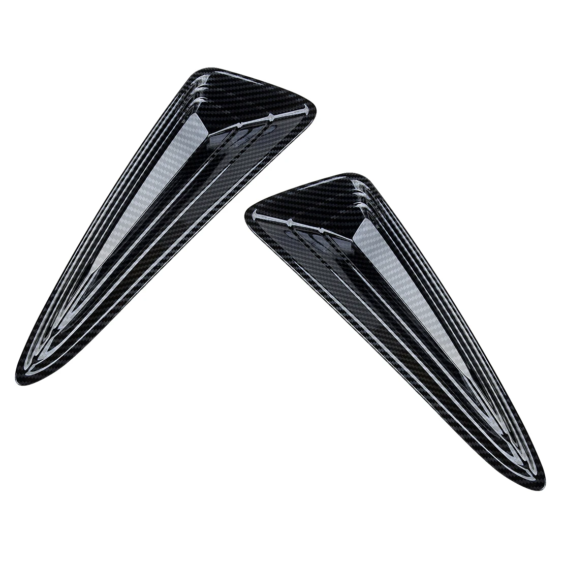 

2Pcs Car Front Bumper Fog Light Lamp Cover Trim Black Carbon Fiber Style Fit for Toyota CHR 2021 2020 2019 2018 2017 ABS