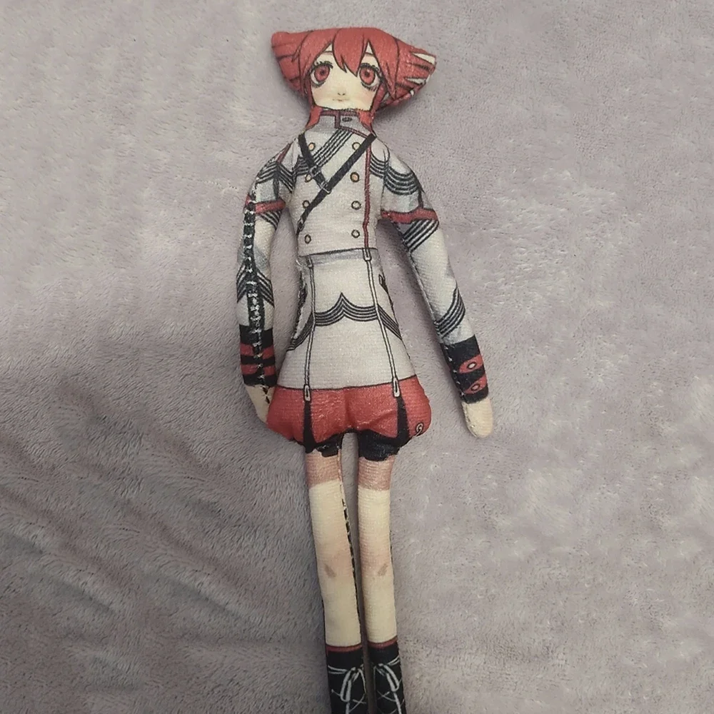 1/4pcsAnime Kasane Teto Cosplay Plush Stuffed Dolls Cute Figure Room Decoration Abstract Wire Skeleton Cosplay Accessories Gifts