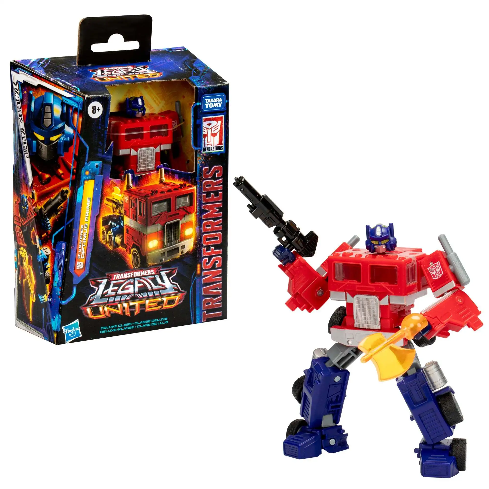 Transformers Toys Legacy United G1 Universe Optimus Prime Deluxe Class 5,5-inch converterend actiefiguurspeelgoed