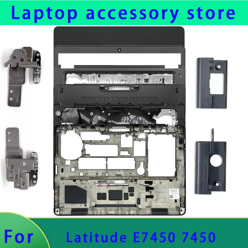 Adecuado para la cubierta trasera de la pantalla LCD del ordenador portátil Latitude 7450 E7450, bisagra del panel frontal, reposamanos, cubierta inferior de la bisagra ABCD