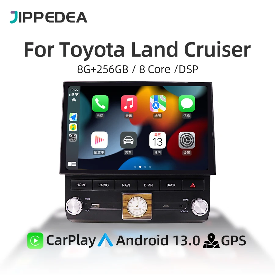 

Car Multimedia Player 11.2" CarPlay Android 13 GPS WiFi Stereo Radio For Toyota Land Cruiser 70 75 76 LC70 LC75 LC76 2007-2021