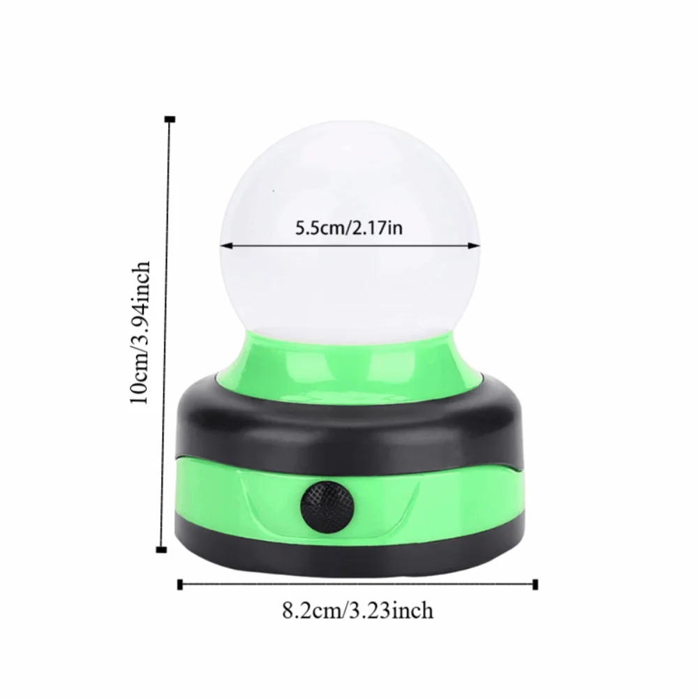 Durable Portable LED Flashlight Tent Light Mini Round Battery-Powered Camping Light LED Camping Lantern Outdoor Adventures