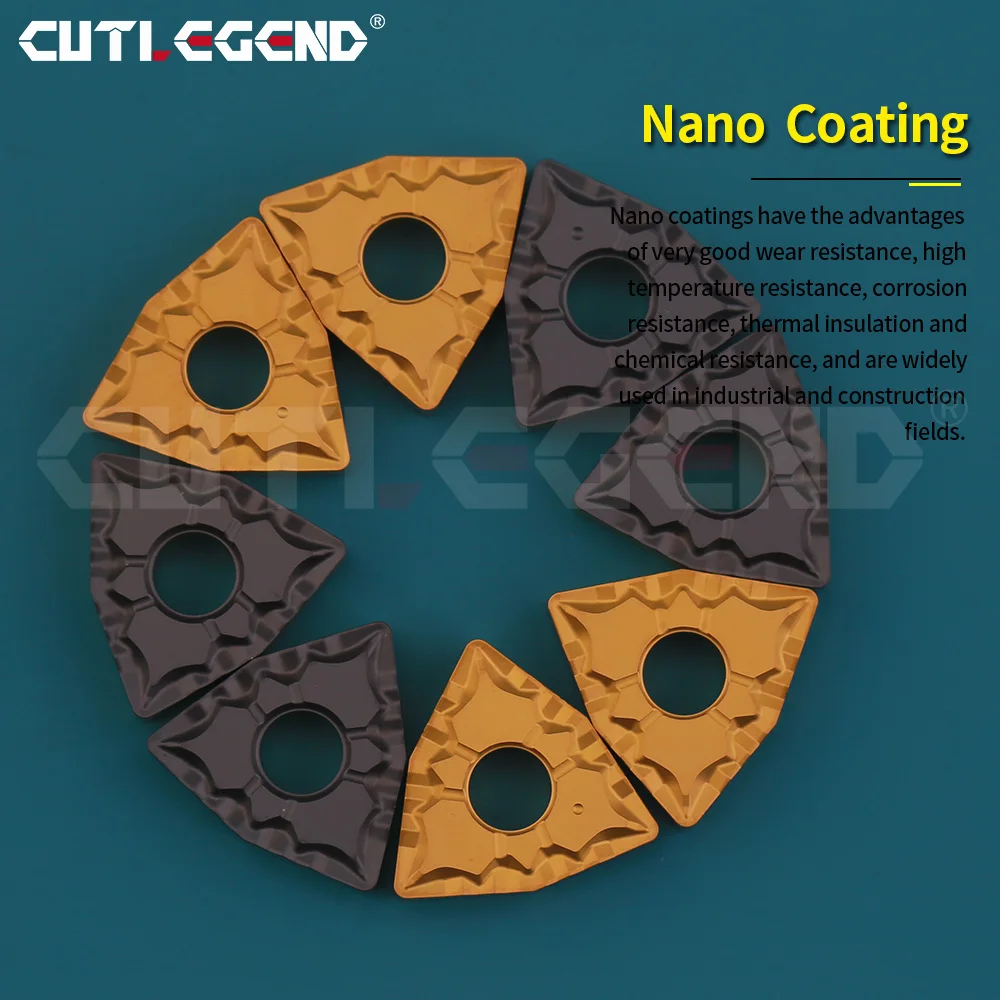 10PCS WNMG080404 WNMG080408 WNMG080412 43 RT253/RT8015 High Quality Carbide Outer External Turning Tool CNC Lathe Tool For Steel