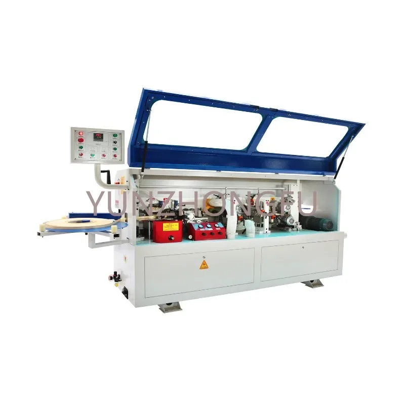 Small semi-automatic PVC edge banding machine for medium density fiberboard and melamine board