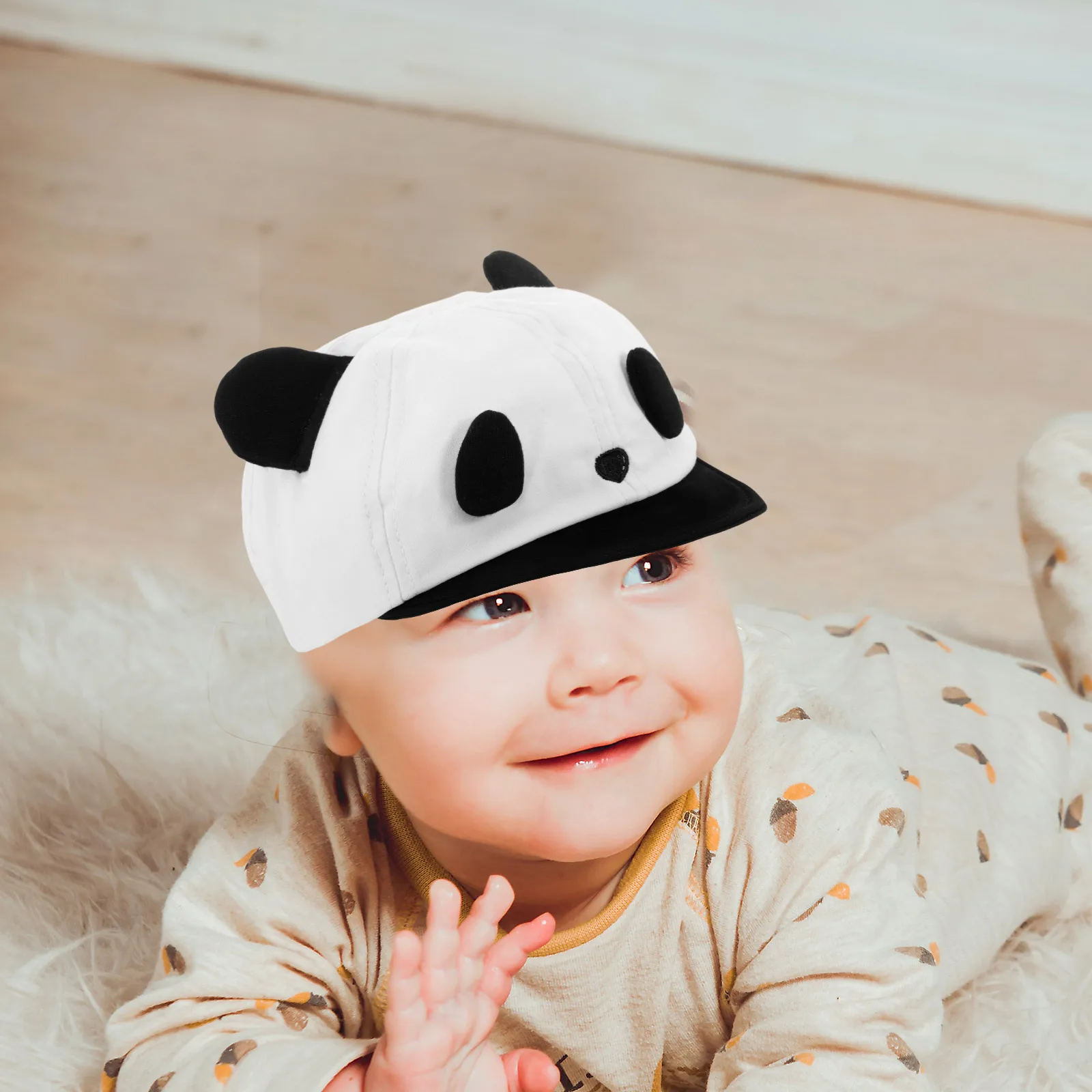 

Thin Baseball Cap Baby Hats Children Boy Sun Cotton Boys Girl Panda Brim Toddler Baseball Hat Newborn Baby