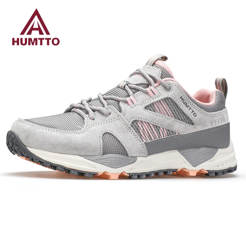 

HUMTTO Cushioning Running Shoes Luxury Designer Flats Casual Shoes for Women Breathable Black Women's Sneakers Sports Trainers