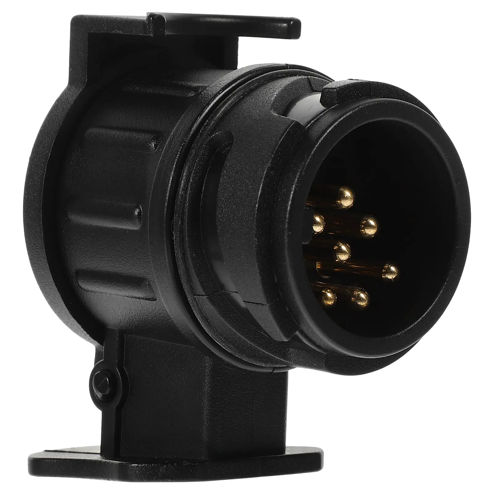 

13 Pin to 7 Pin Trailer Plug Adapter Heavy-Duty Plastic Copper Socket Converter for Truck Rv Boat Trailers with Overload