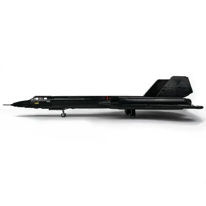 Military Series Fighter Model Moc Building Blocks SR-71 Blackbird Aircraft Model Technology Bricks DIY Assembly Airplane Toys