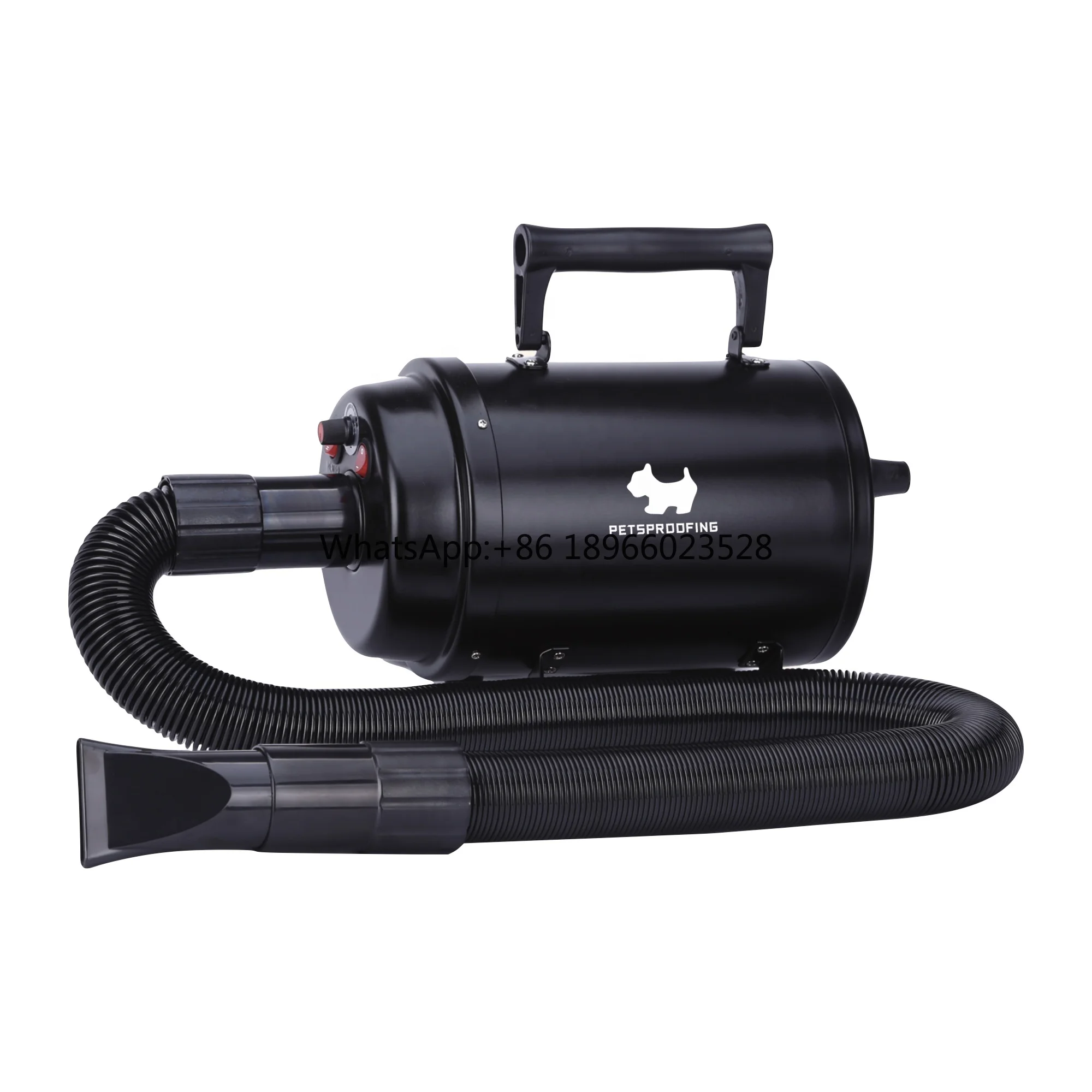 

Portable 2000W/2200W/2400W/2800W/3200W Pet Hair Dryer with Stepless Speed and Heat Dog Blow Dryer with 4 Different Nozzles