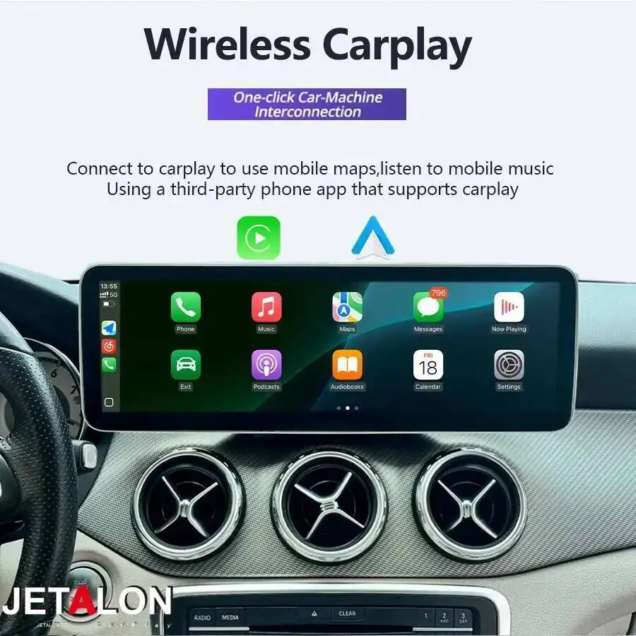 

14,9-дюймовый экран Android для Mercedes Benz C-класса W205 GLC X253 C180 C200 C220 C300 C350 2015-2018, навигация GPS, CarPlay, автомобильная магнитола