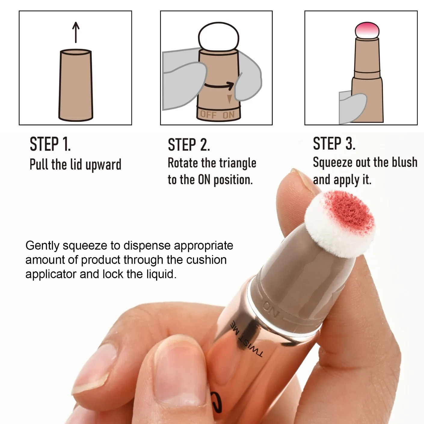 Blush Cream High Matte Natural Flush Brightening Liquid face shadow Stereoscopic blush stick