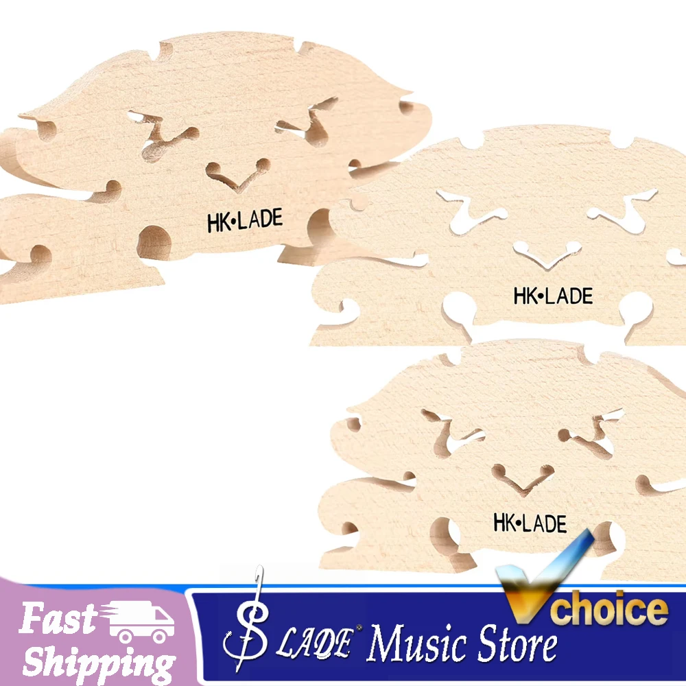 HK·LADE Morin Khuur Bridge, Easy Installation, Portable Lightweight Wood Bridge Replace Large Size Maple Bridge