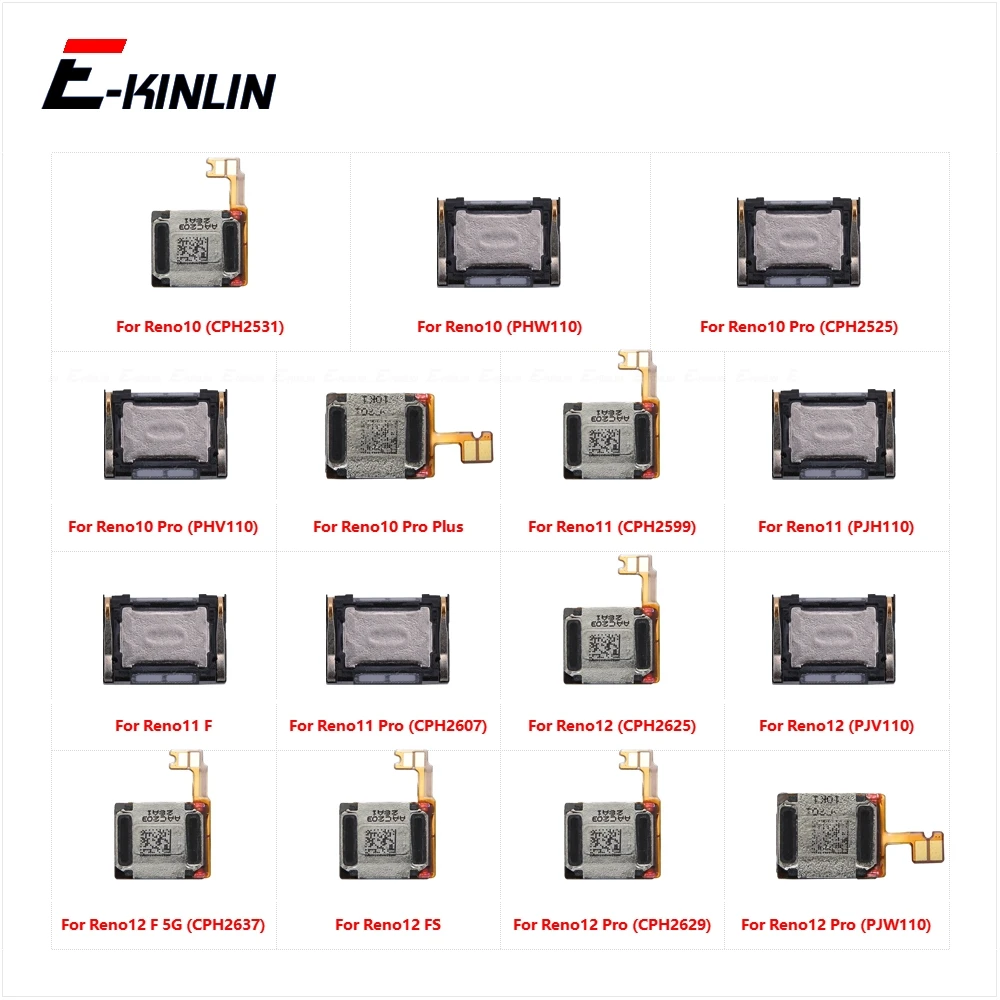 Top Front Earpiece Ear piece Speaker Flex Cable For OPPO Reno 10 11 12 Reno10 Reno11 Reno12 FS F Pro Plus 5G Replace Parts