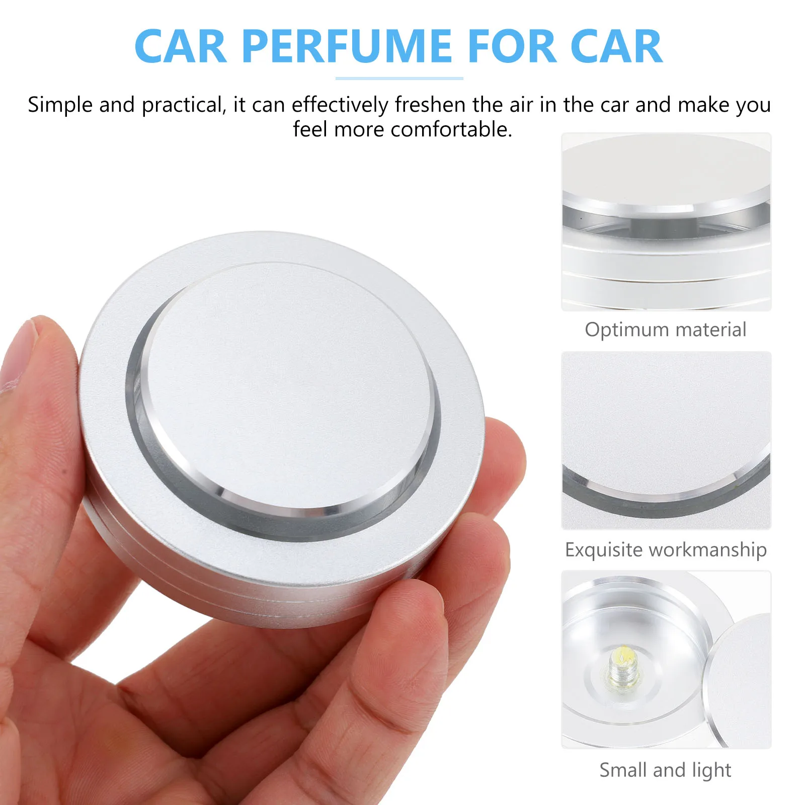 

1Set Aroma Diffuser for Car Freshener Auto Aromatherapy Device Light Weight Small Size Replaceable Car Fragrance