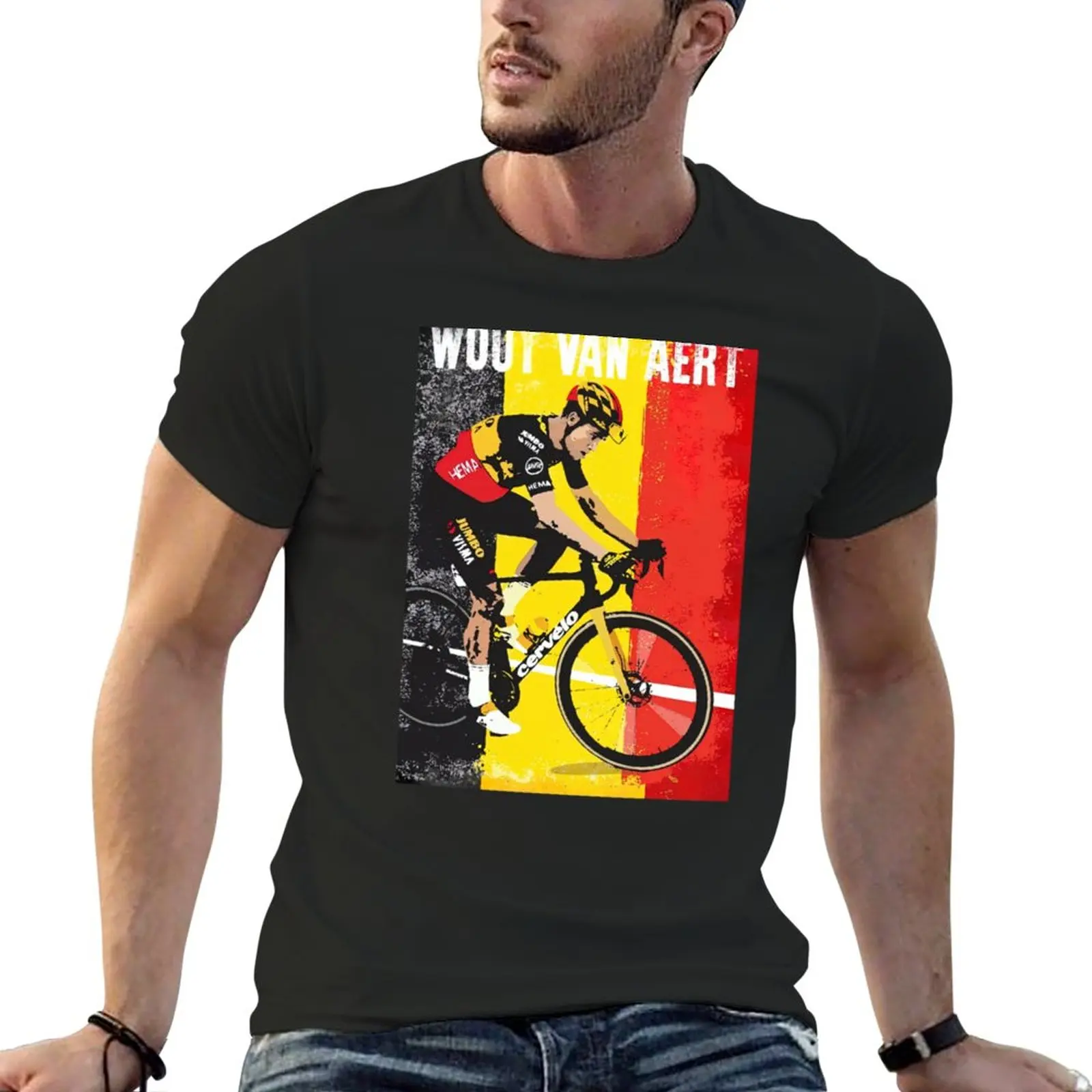 

New wout van aert art T-Shirt funny t shirts vintage clothes Men's t shirts