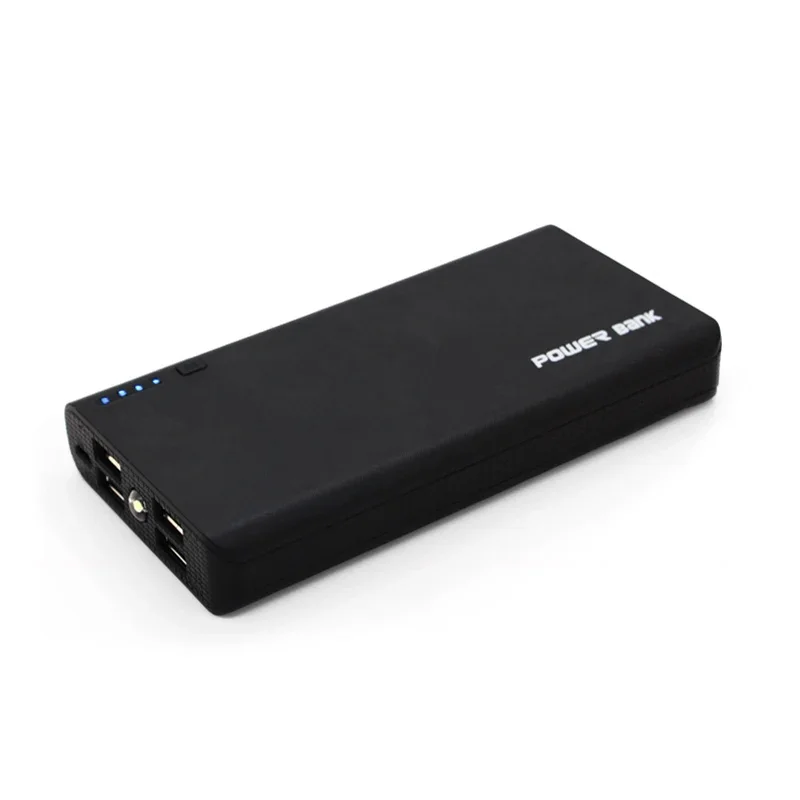 Universal 2.1A 4USB Power Bank Case 6x18650 Battery Charger Charging Power Supply Housing Cover DIY without Battery GDeals