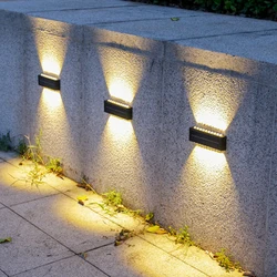 20LED Solar Wall Lamp Outdoor Waterproof Solar Powered Light UP and Down Illuminate for Garden Yard Decoration Outside Sunlights