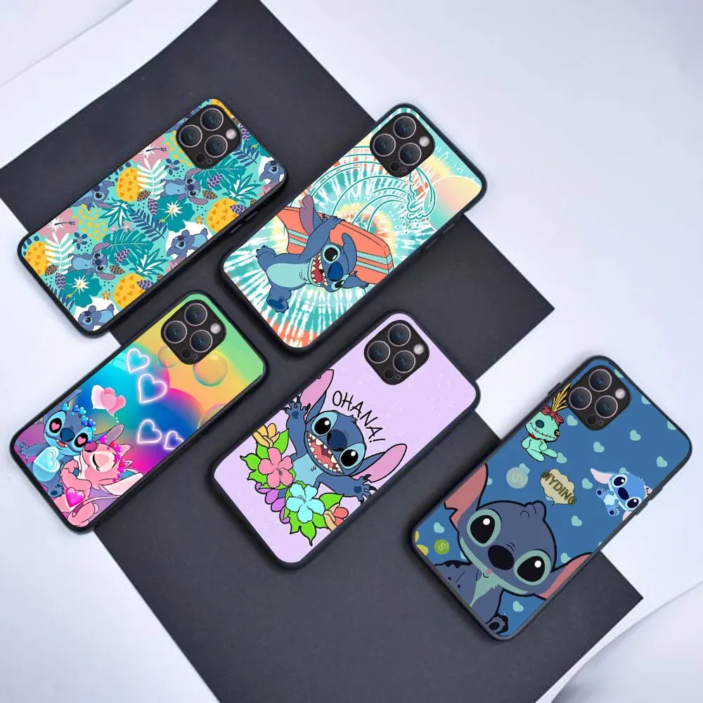 BW-33 Love Stitch Soft Silicone Case For Moto Edge 20 30 S G42 G G52 E32 G9 G10 G G100 E7 E7i Lite Pro Play Power