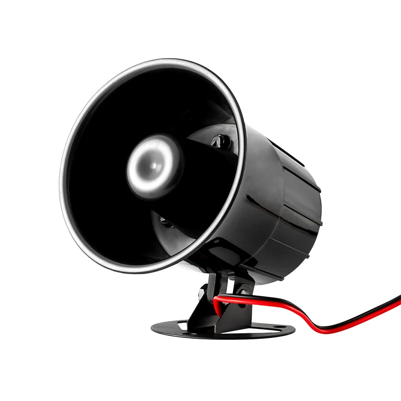15W Outdoor Alarm Siren Speaker High Decibel 110Db Security Alarm System Compatible DC 12V Exterior Wire Loud Horn for Safety Al