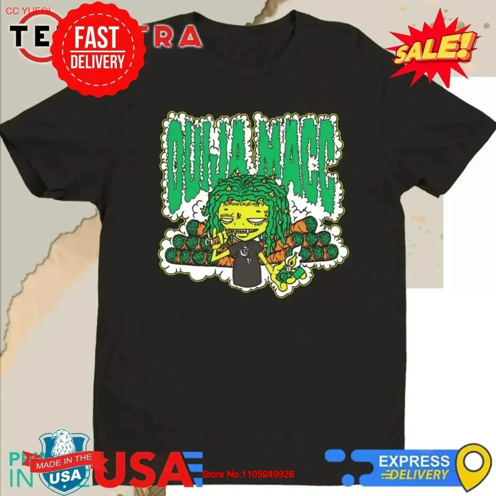 

Chapter 17 Records Ouija Macc Stank Nuggalo Blunts Green T Shirt S 5XL vintage Washed Soft Versatile Stylish graphic Slightly