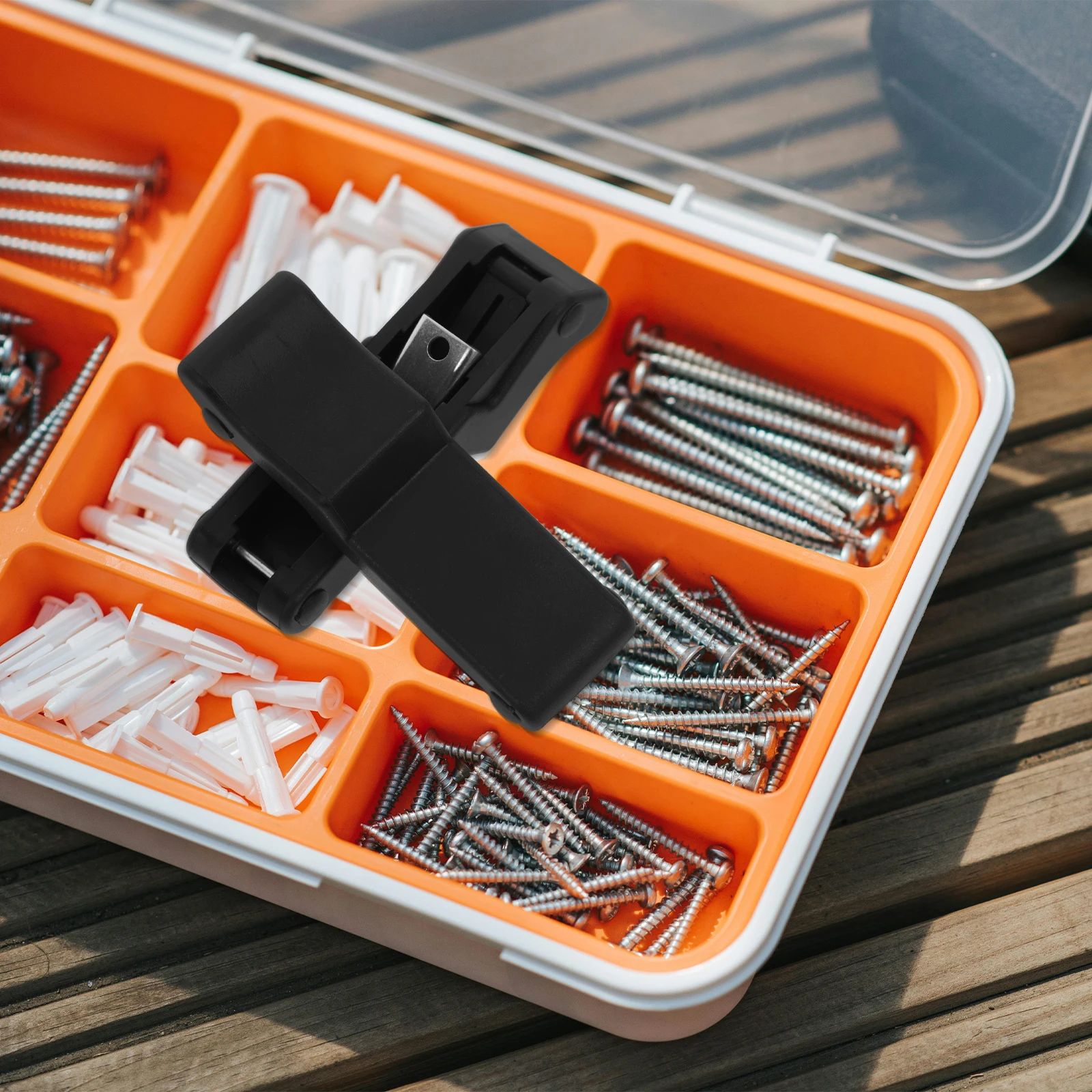 

2Pcs Draw Latch Durable Front Storage Rack Latch Over-Center Lock for Boat Compartment Cargo Box Cooler Security