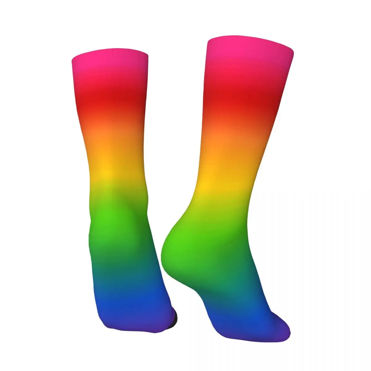 Ombre Gradient Strümpfe weibliche Regenbogens ocken bequeme trend ige Socken Frühling Klettern rutsch feste Muster Socken Geschenk