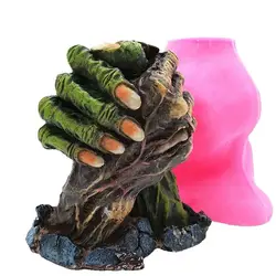 Terrorist Hand Silicone Mold DIY Inverted Candle Resin Gypsum Concrete Crystal Dropper Special Mold Handmade Crafts