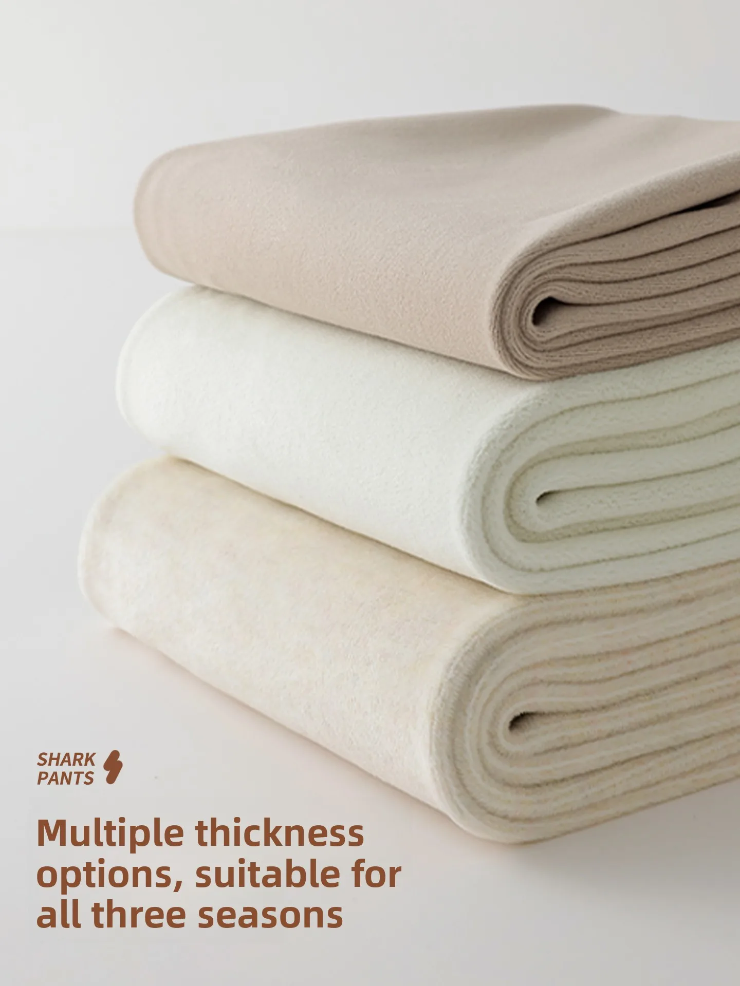 High Waist Thiened Woolen arkskin Yoga Pants Women's Outerwear Autumn Winter Fce Lined Base Layer Trousers