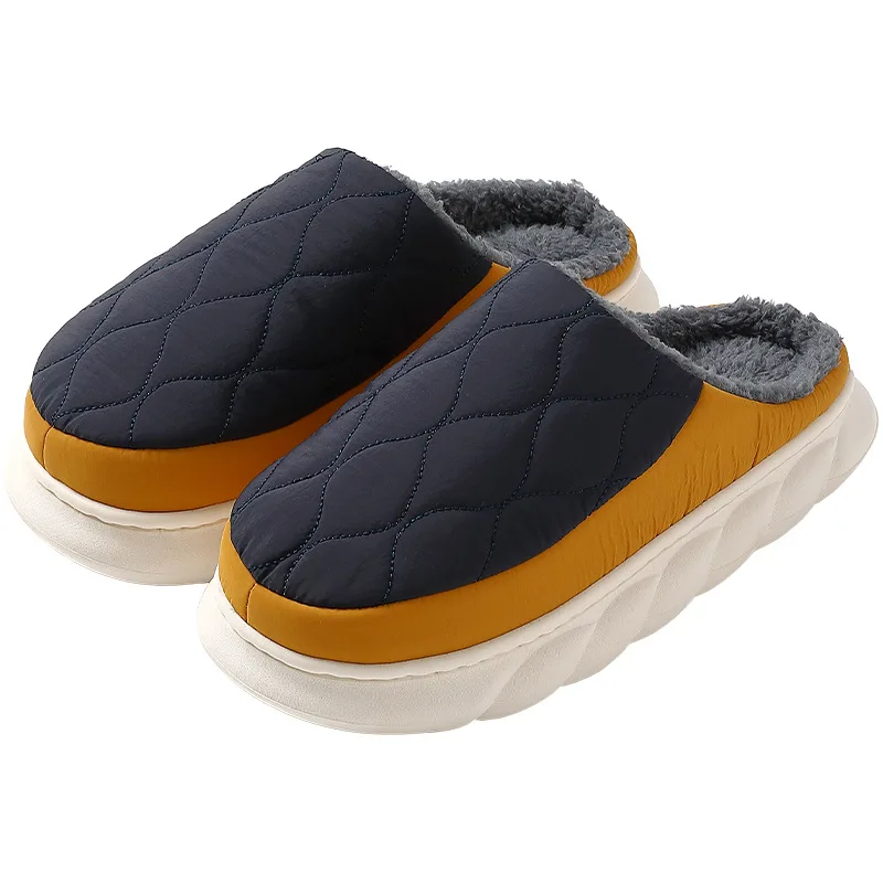 Smile Pop Winter Women Plush Slippers Fashion Fur Fluffy House Slippers With Padded For Women Indoor Outdoor Women Warm Shoes