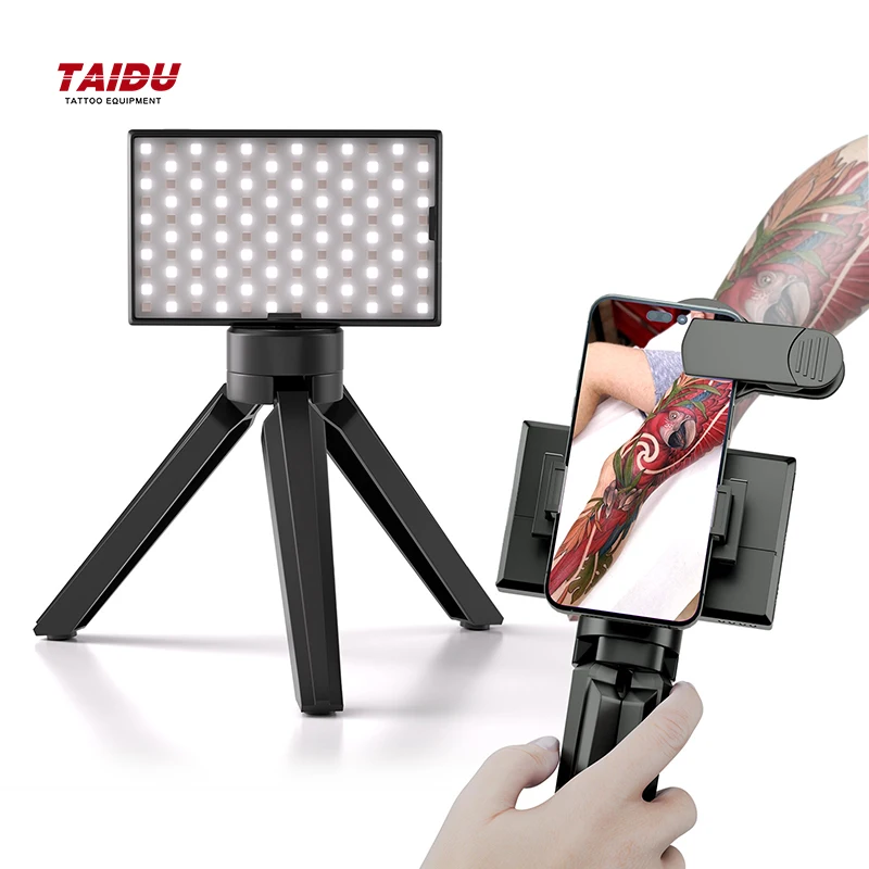 

TAIDU Photo Remove Reflective Camera Lights with Front Back Clip Tattoo Camera Reduce Light Reflection Tattoo Light Equipment