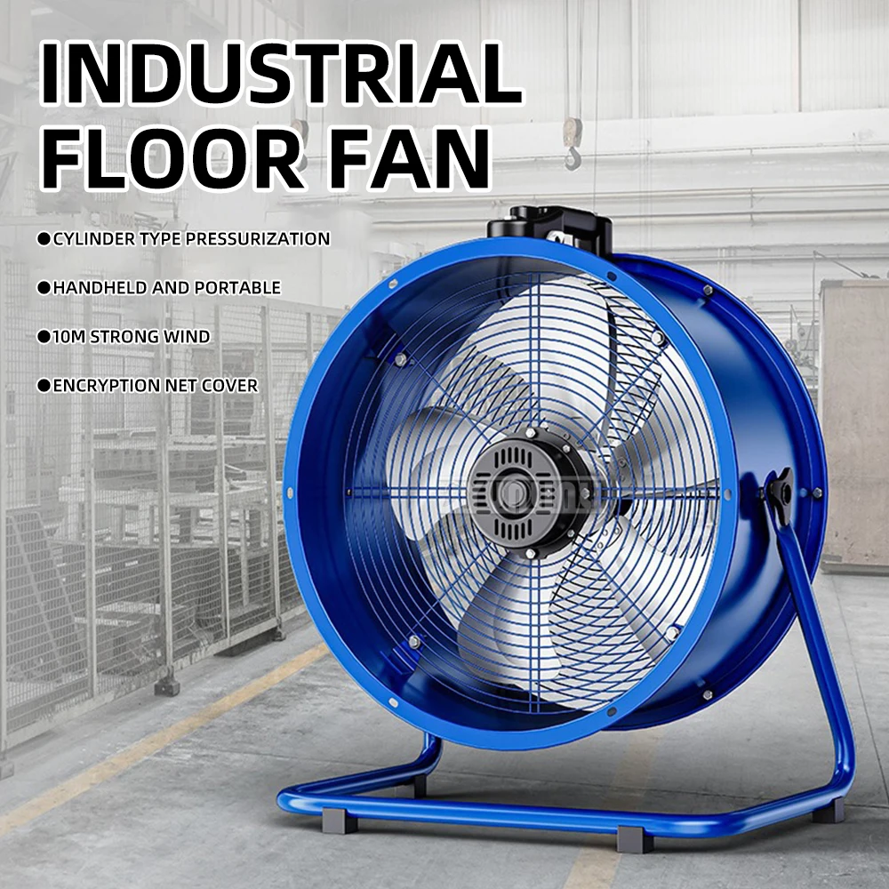 20 Inch Portable Exhaust Fan Powerful Floor Fan Indoor Outdoor  Energy Efficient Enfriador De Cuarto Adjustable Speeds