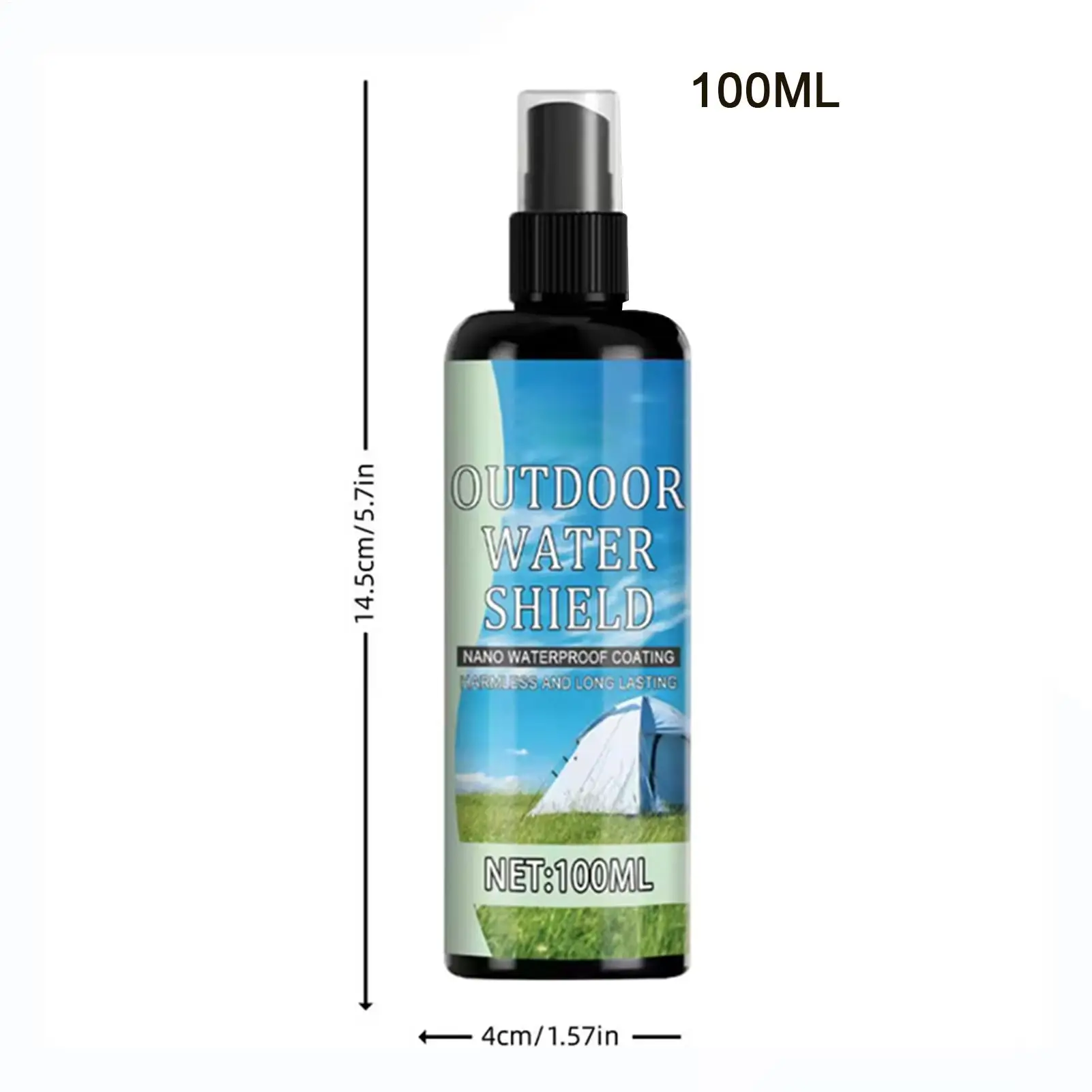 Spray Impermeabilizante para Telas 100ml, Líquido Impermeabilizante de Alta Resistencia, Protección Solar para Muebles de Patio, Tiendas de Campaña y Equipo de Camping
