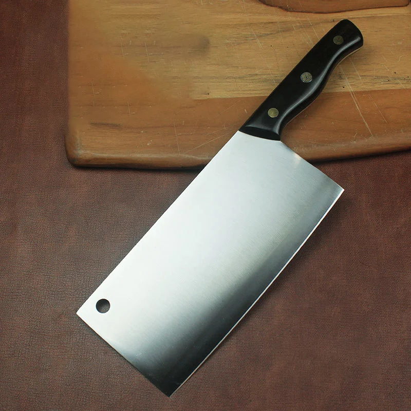 

8 Inch Chopper Knife Welding DC53 Mode Steel Blade Ebony Handle Slicing Cleaver Machete Kitchen Knife Meat And Poultry Tools