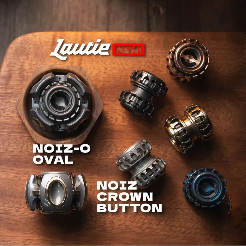 LAUTIE Noiz O フィジェットスピナー Noizシリーズ メタルフィジェットトイ ストレス解消グッズ オフィスストレス解消おもちゃ