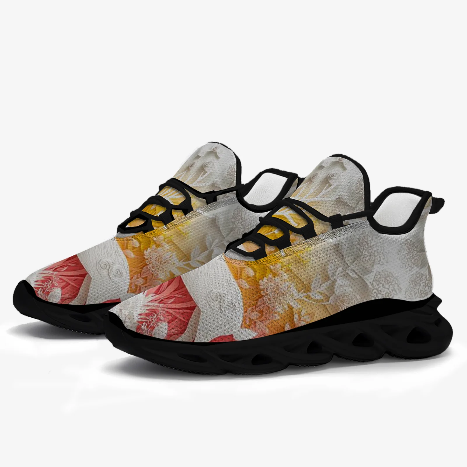 تخصيص تزلف طباعة المرأة أحذية رياضية كاجوال في سن المراهقة الفتيات خفيفة الوزن المشي احذية الجري شبكة الدانتيل متابعة الأحذية EUR36-48