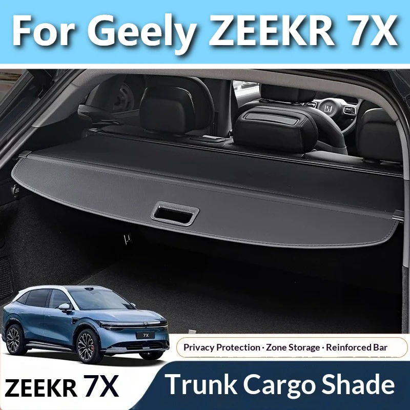 For Geely ZEEKR 7X Premium Car Trunk Retractable Durable Cargo Cover Storage Box Organizer Divider