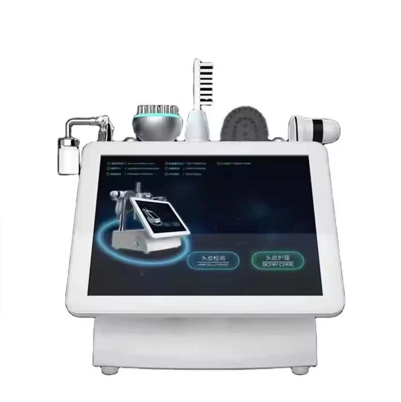 5 In 1 High Frequency Hair Follicle Detection Scalp Treatment Machine Hair Analyze Scalp Care Massage Hair Regrowth Device