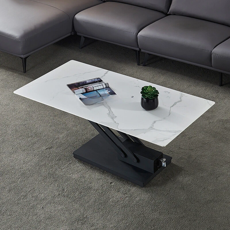 

Легкая роскошная минималистичная регулируемая современная минималистичная каменная тарелка, журнальный столик, компьютерный стол, встроенный многофункциональный