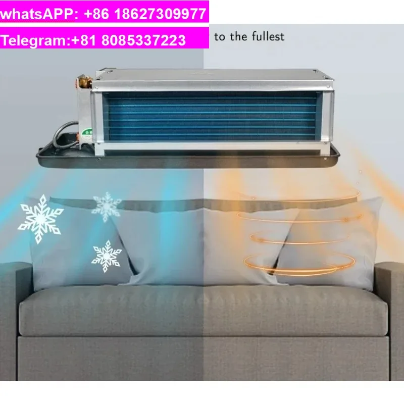 New original Chilled water FCU system EC inverter motor concealed ceiling duct fan coil unit