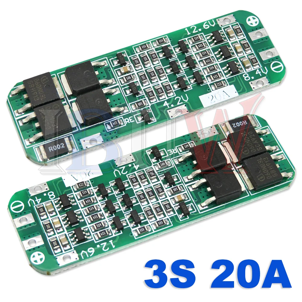 1 STKS 1 S 2 S 3 S 4 S 5 S 6 S 3A 20A 30A Li-ion Lithium Batterij 18650 Oplader PCB BMS Bescherming Boord Voor Boormotor Lipo Mobiele Module