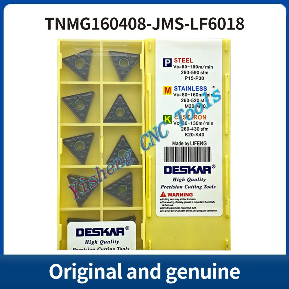 

DESKAR 100% Original TNMG160404-JMS TNMG160408-JMS LF6018 LF6118 CNC cutting tool indexable threading carbide insert