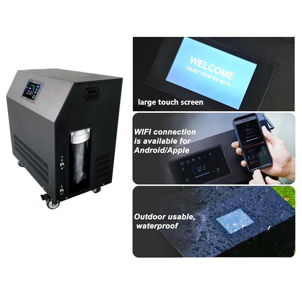 Faltbare Eisbadewanne mit Kryotherapie-System – langlebiges aufblasbares Fitnessfass zur Muskelregeneration zu Hause