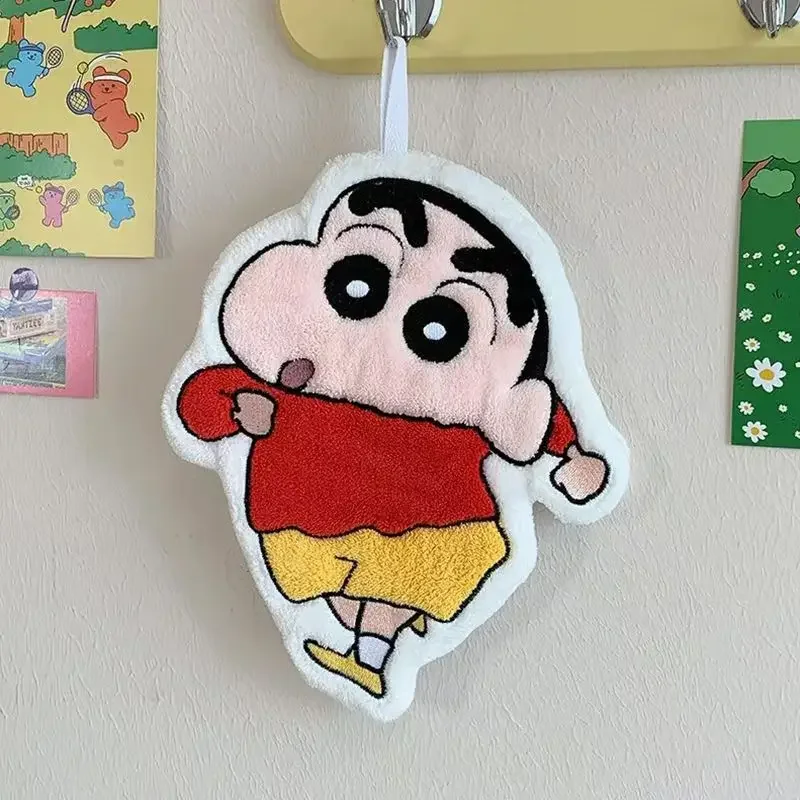 Crayon Shin Chan Anime-Handtuch zum Aufhängen, süßes, super saugfähiges, dickes Handtuch, Badezimmer- und Küchenzubehör – Detail 8