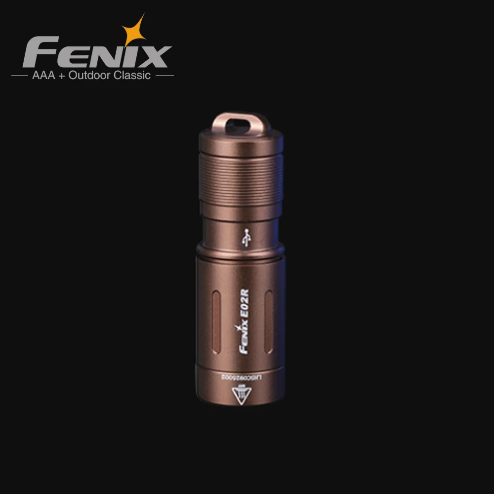 Fenix E02R Rechargeable Keychain Flashlight 200 Lumens