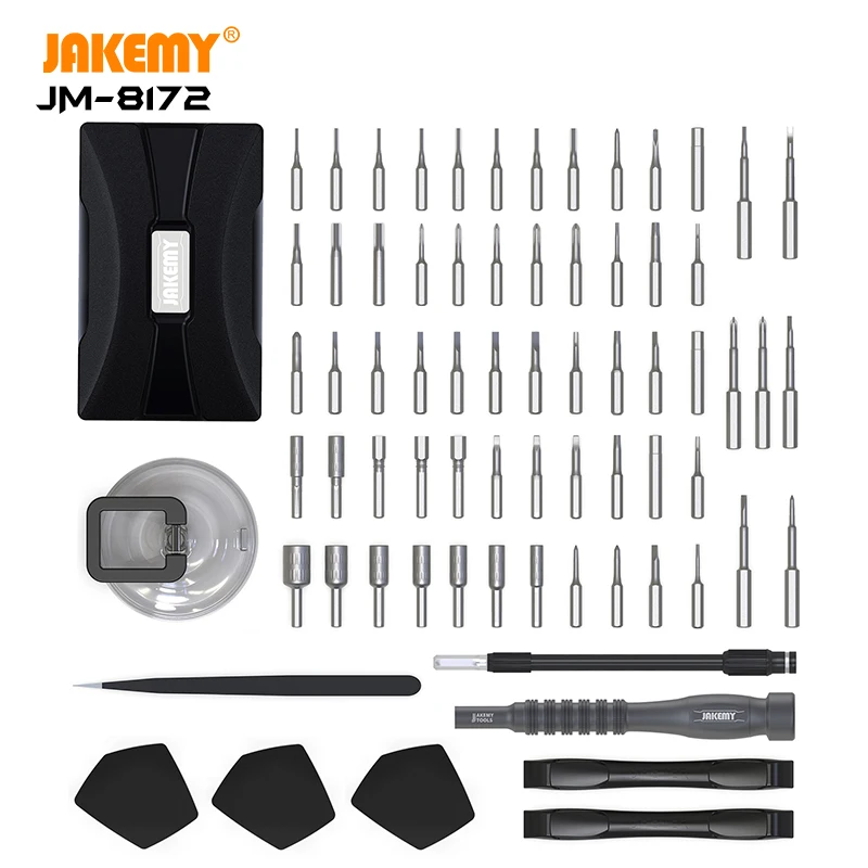 JAKEMY 73 PCs Professional Screwdriver Repair Tool Set, Small Screwdriver Set for Electronics JM-8172